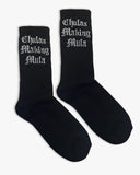 ‘Chulas Making Mula’ Crew Socks (Black)