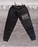 ‘LA Raised’ Black Joggers (Men’s Size Small)